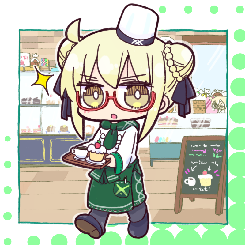 FGO「ケーキ屋えっちゃん描かせてもらいました!リクエストありがとうございました#FGO」|春日優希@コミケ新刊委託中のイラスト