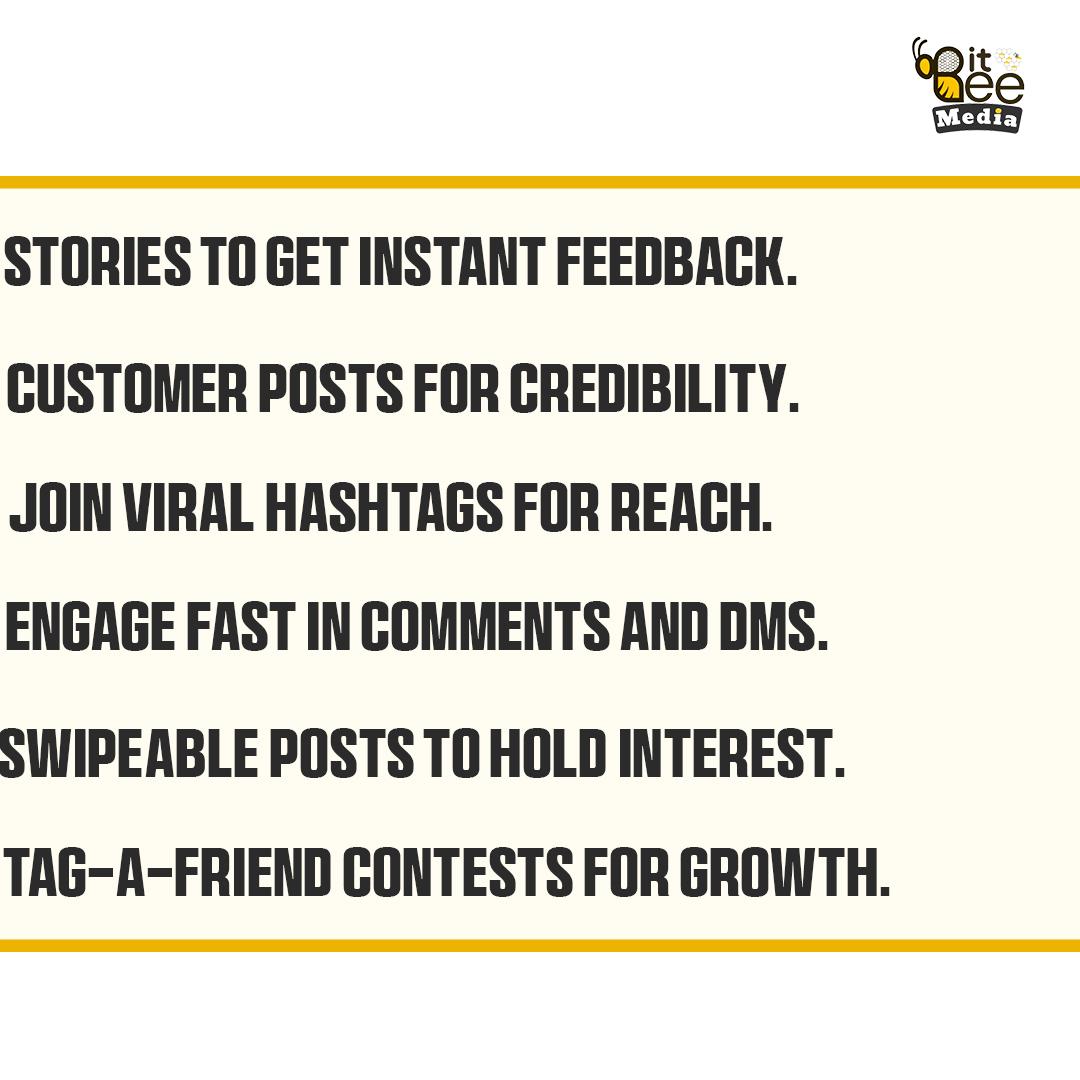 MediaBitbe77897's tweet image. Boost your social media game with these 6 proven engagement hacks! 🚀✨ Turn followers into fans and keep them hooked! 💥
#SocialMediaTips #EngagementHacks #BoostYourBrand #Bitbeemedia