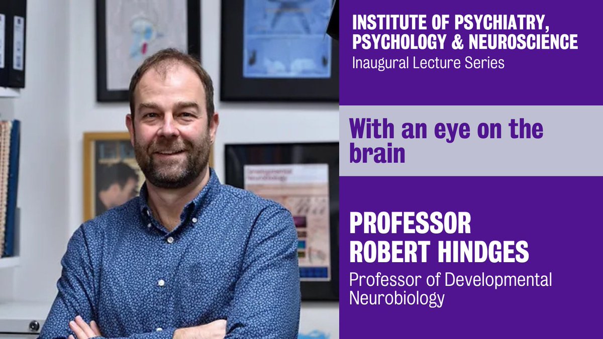 Institute of Psychiatry, Psychology & Neuroscience (@kingsioppn) on Twitter photo We invite you to our inaugural lecture for Professor <a href="/RobertHindges/">Robert Hindges</a> called 'With an eye on the brain'
📅When? 3 December 2024 17.30-18.30
📍Where? Lecture Theatre 1, New Hunt's House, Guy's Campus
Register at this link:
kcl.ac.uk/events/profess…
#Neuroscience We invite you to our inaugural lecture for Professor <a href="/RobertHindges/">Robert Hindges</a> called 'With an eye on the brain'
📅When? 3 December 2024 17.30-18.30
📍Where? Lecture Theatre 1, New Hunt's House, Guy's Campus
Register at this link:
kcl.ac.uk/events/profess…
#Neuroscience