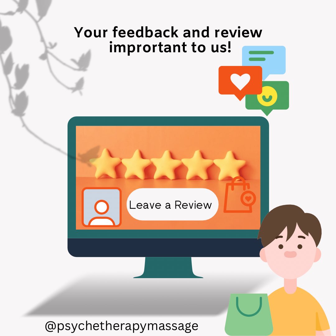 PsychTherapyAbj's tweet photo. Your feedback and reviews are incredibly valuable to us, they help us understand what we’re doing well and where we can improve. By sharing your experience, you help us refine our services to better meet your needs and expectations.

#PsycheTherapyMassage #CustomerFeedback https://t.co/6oSezvirZx