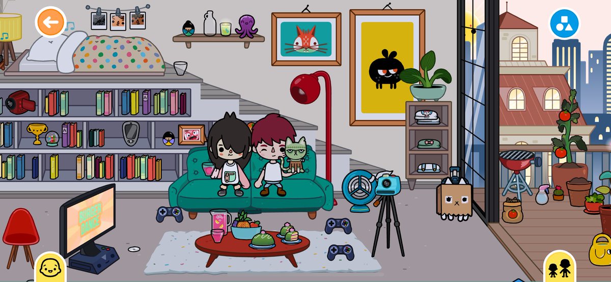 btc_cai's tweet image. 怎么我小时候没有这么好玩的游戏，办家家游戏太上头了 #toca