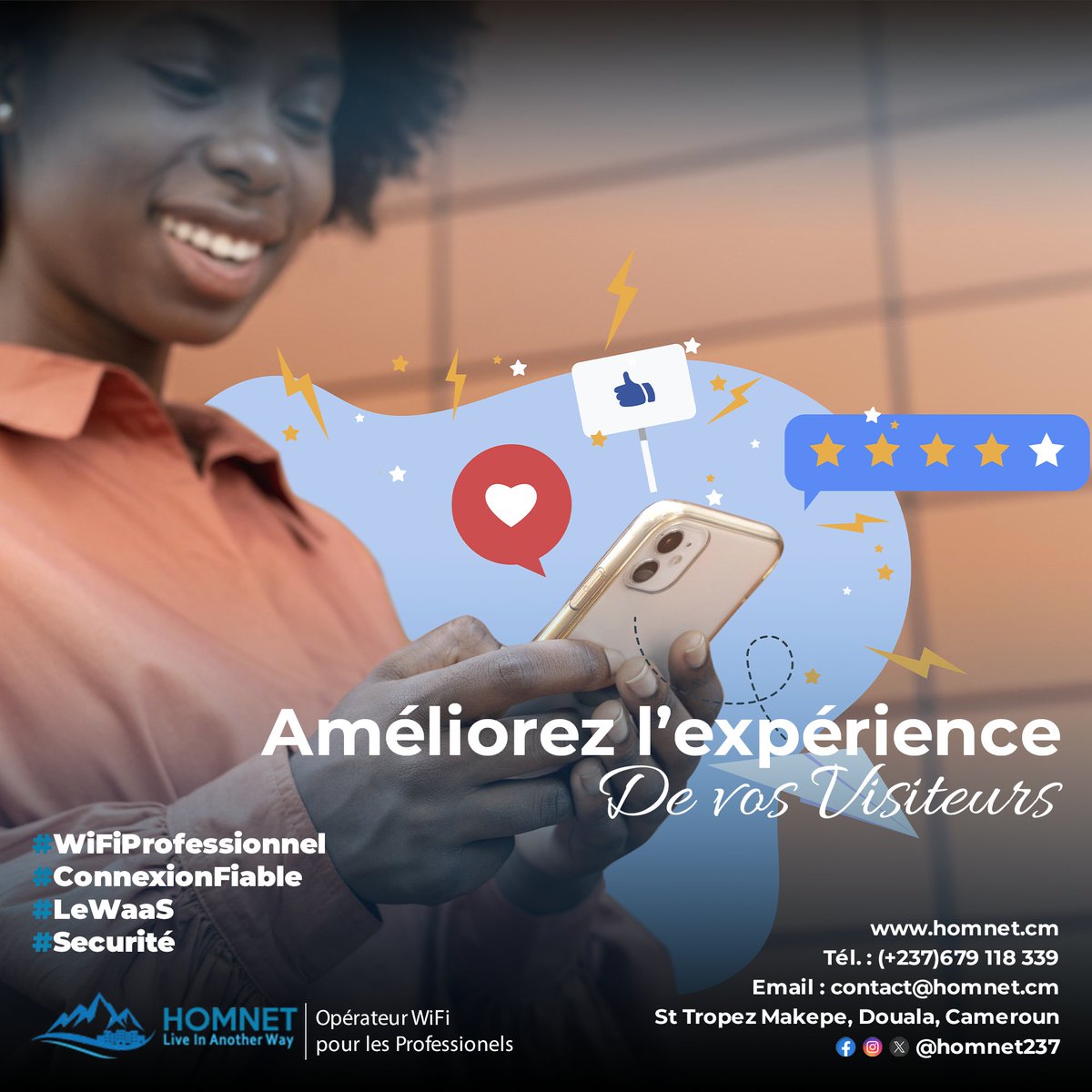 homnetsarl's tweet photo. Proposez un accès Wi-Fi gratuit dans vos bâtiments publics. Améliorez l'expérience de vos visiteurs et assurez-vous qu'ils restent connectés!

#LeWaaS
#WifiProfessionnel https://t.co/ECFG26GNjh