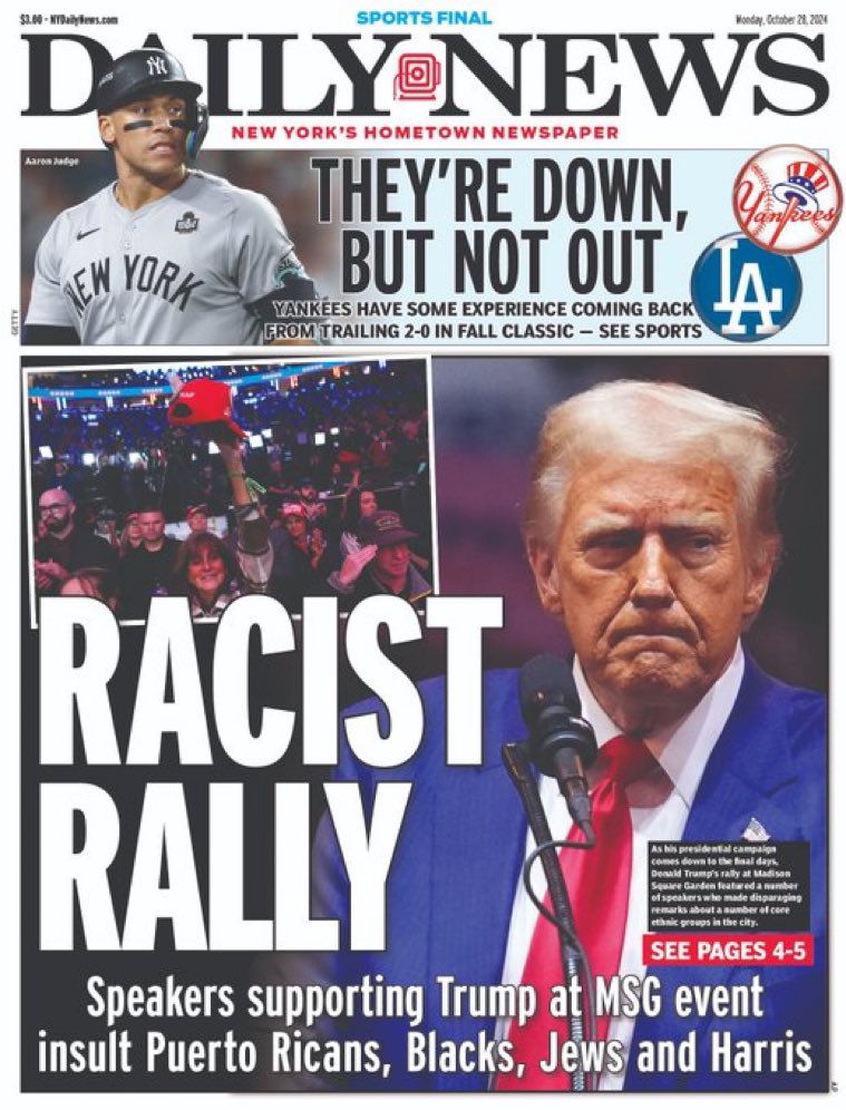 NYDN pulling no punches