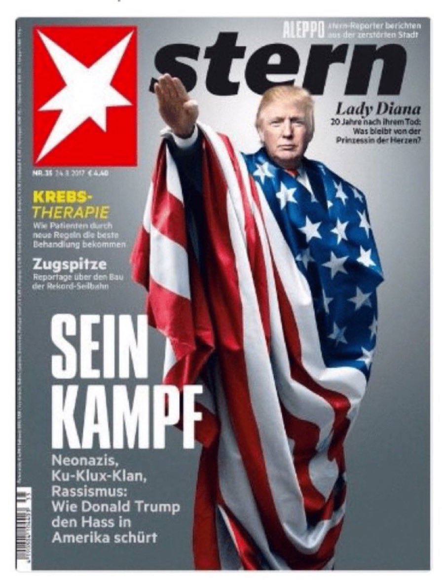 Even Germany knows that Donald Trump is America’s Hitler.