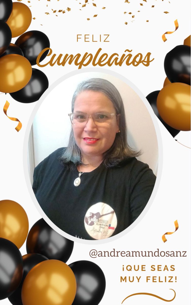 Hoy .....Querida <a href="/AndreaMundoSanz/">Andrea Montero G</a>
Celebra tu día con la misma pasión que Alejandro Sanz canta sus canciones, gracias por tantos años de dedicación, amor y fidelidad a nuestro Mundo Sanzero Chile 🇨🇱 
<a href="/AlejandroSanz/">Alejandro Sanz</a> te sumas a la celebraciones de nuestra presi ? 🫶🏻💫