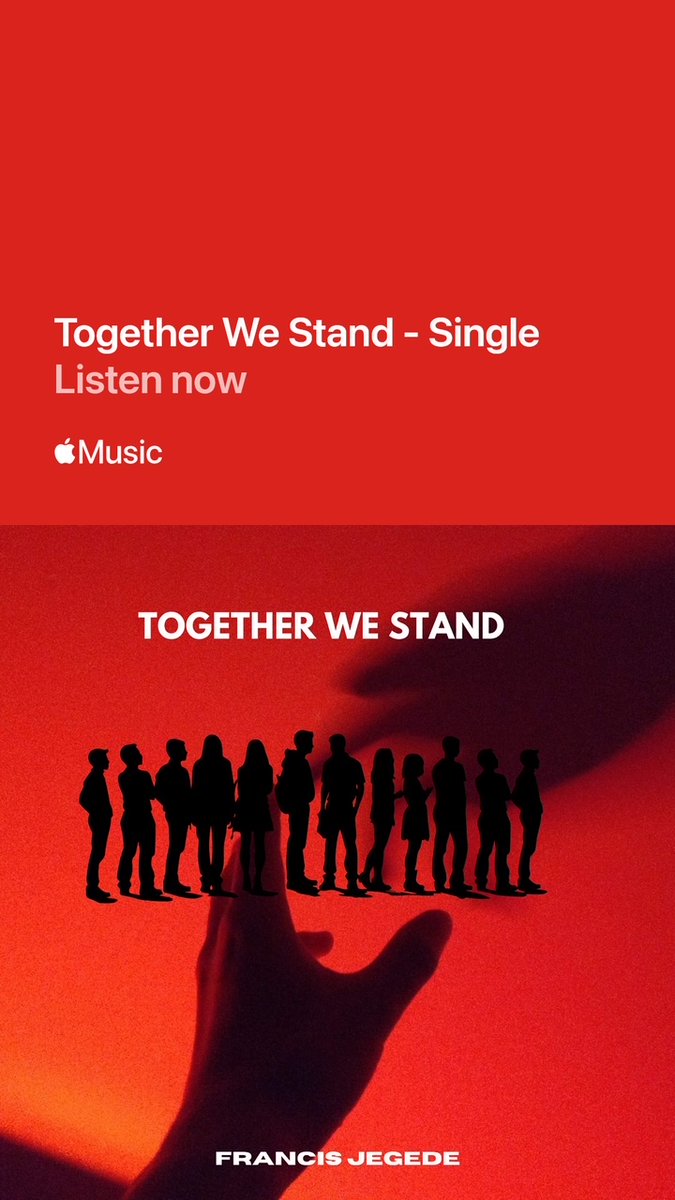 We all need to unite and speak with one voice against injustices, corruption, oppression, human rights violations, racism, misogyny, and other societal ills that plague our world.
open.spotify.com/album/147rXPPM…

music.apple.com/gb/album/toget…

youtu.be/zzYy7kNEdSI?si…

francismusicstudio.com