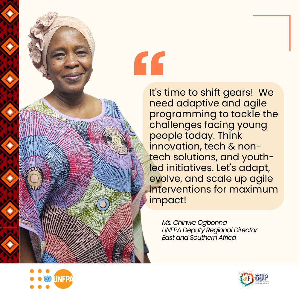 With less than 6 years to the SDGs timeline, there are some strategic shifts that are needed. <a href="/UNFPA_ESARO/">UNFPA East and Southern Africa</a> Deputy Regional Director, Ms Chinwe Ogbonna during her opening remarks at the UNFPA SYP coordination session with <a href="/NLinMozambique/">NL Embassy in Maputo</a> <a href="/SwissDevCoop/">Swiss Development and Cooperation</a>