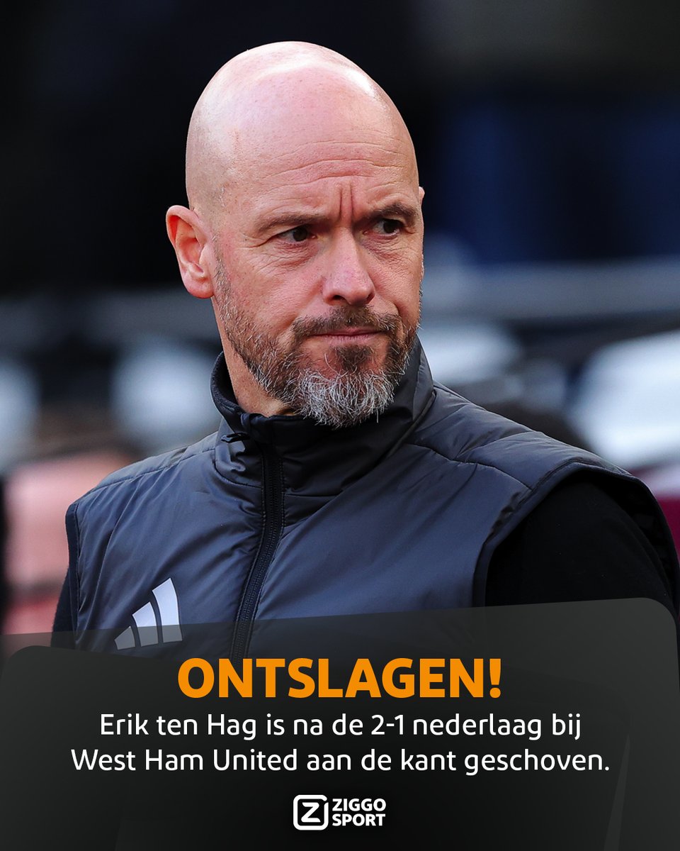 Einde avontuur! 💔
Verrassend is het niet, maar Erik ten Hag is niet langer de hoofdtrainer van Manchester United 🥺

Ruud van Nistelrooij neemt tijdelijk zijn taken over bij The Red Devils! 👹

#ZiggoSport