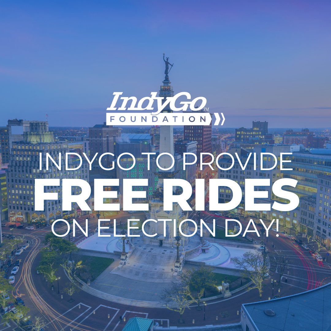 “IndyGo Foundation is so grateful for the partnership with AARP Indiana to provide thousands of IndyGo riders with free fare on Election Day," said Emily Meaux, the executive director of the IndyGo Foundation.

Read the full article here: ow.ly/5gj750TPoBa.