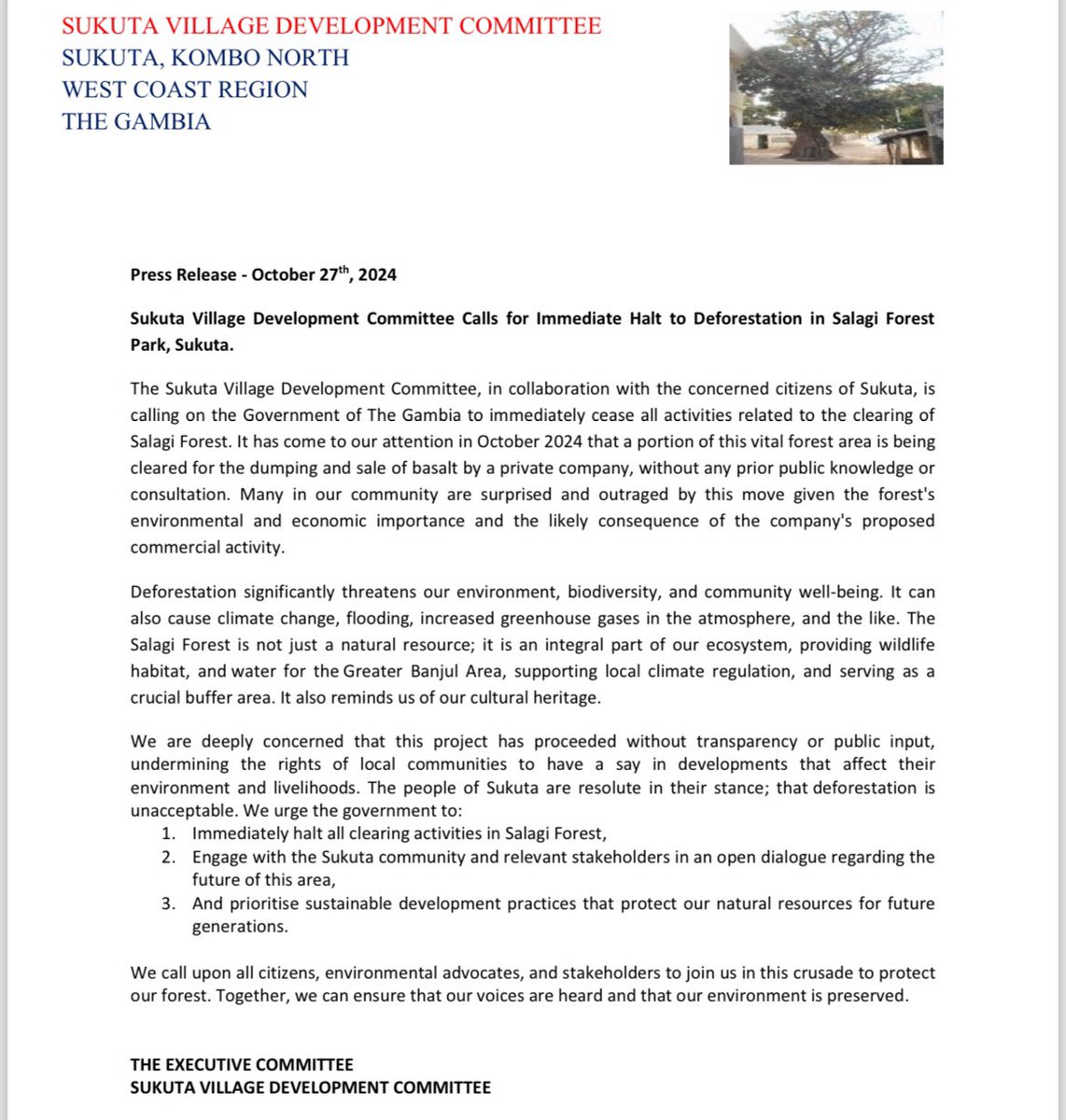 Gambia Environmental Alliance tweet media