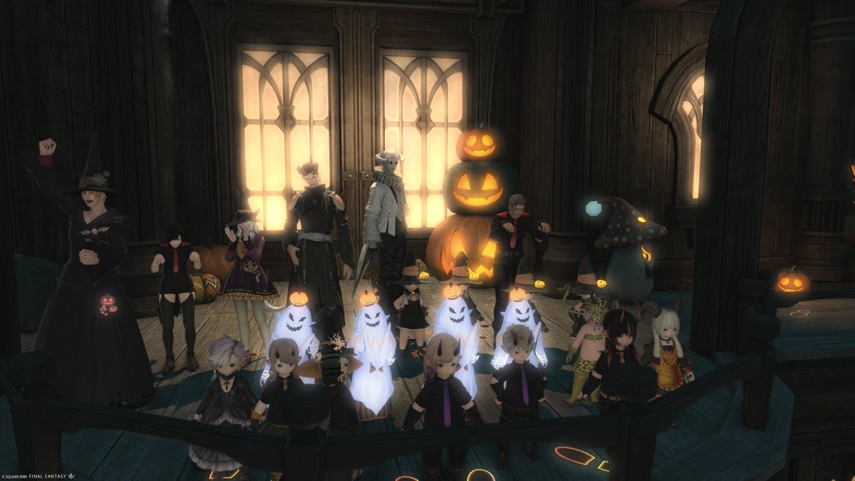tanon_FF14's tweet photo. ハロパレ～🎃👻💀 https://t.co/smbor8XE5X