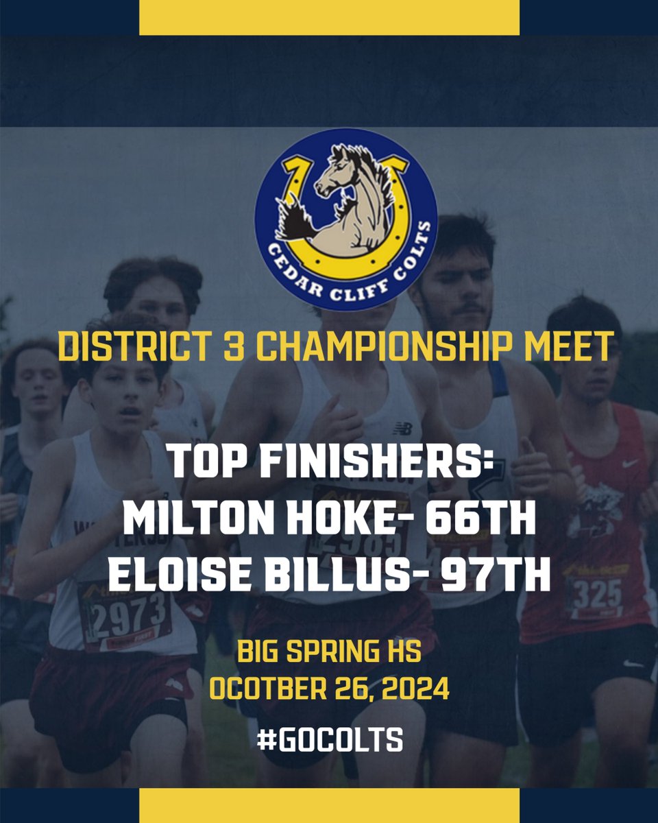 CedarCliff_AD's tweet image. This past weekend Cross Country had 9 qualifiers for the District 3 Championships. Seven of our runners are underclassmen. The future is bright for this group.
