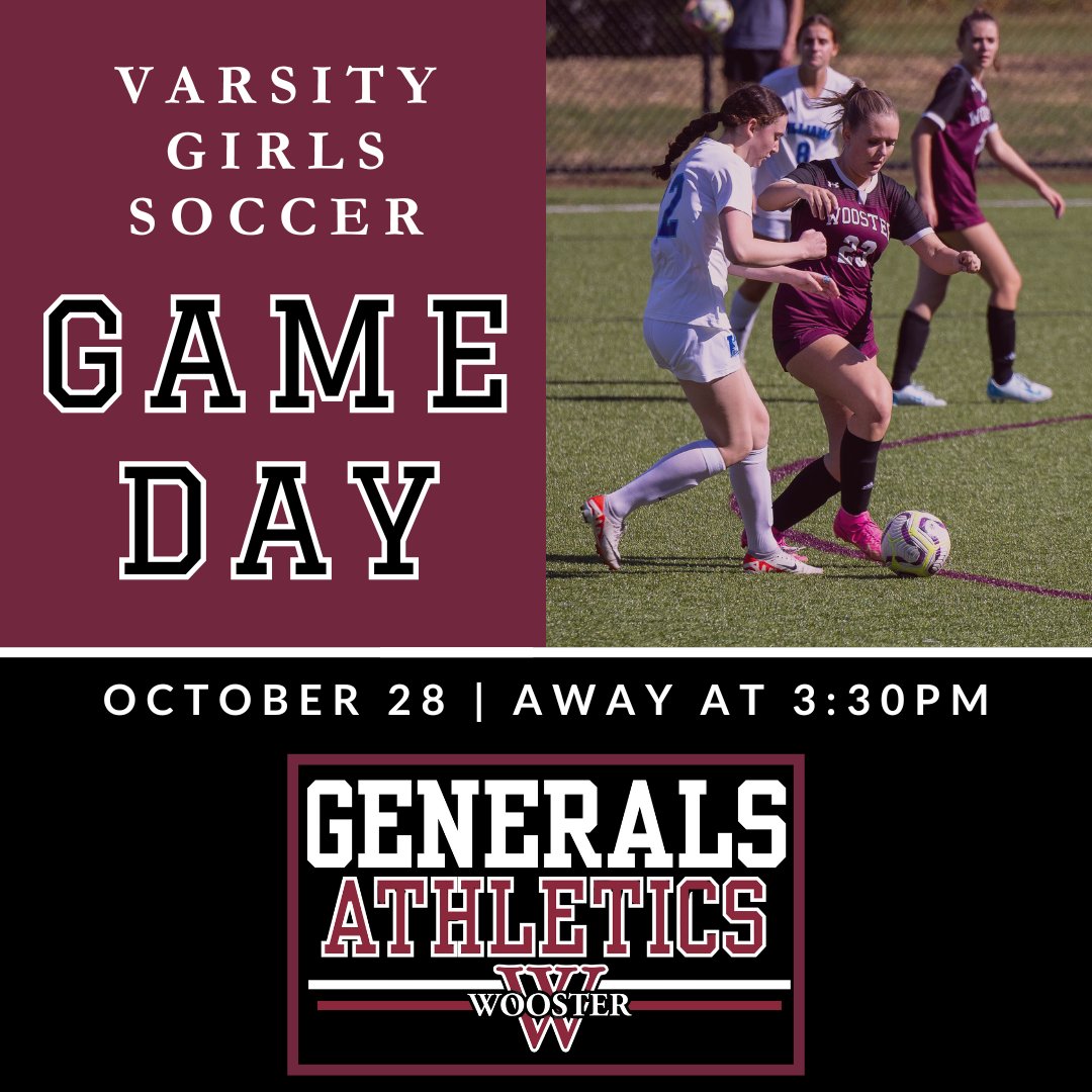 WoosterSchl's tweet photo. Today Girls Varsity Soccer travels to Watkinson School at 3:30pm. Go Generals!

#woosterschool #gogenerals https://t.co/dqQMk70ZLs