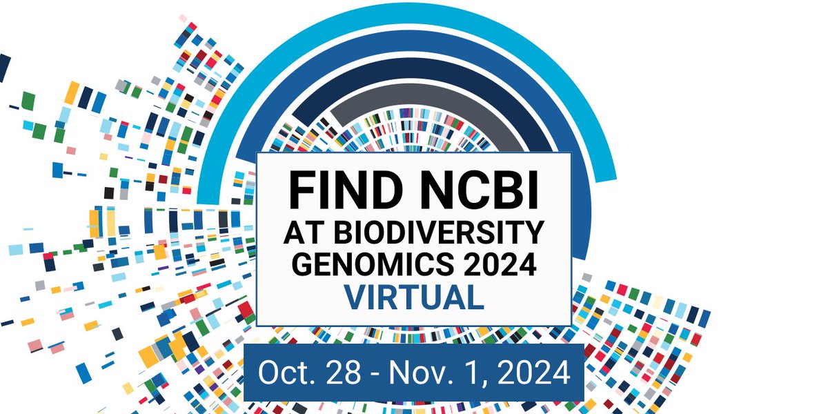 Reminder! #BG24 is a free, virtual conference that starts today! Join us to hear about #NCBICGR topics like NCBI Orthologs, NCBI Datasets, and the EGAPx pipeline. Hope to "see" you there. Check out our schedule of events: ow.ly/a3Zy50TzvUE