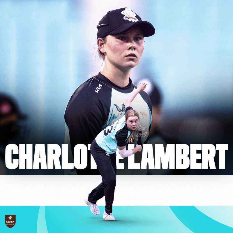 surreycricket's tweet photo. Four sign for Surrey from 2025 ✍️🪶

Priyanaz Chatterji, Charlotte Lambert, Bethan Miles, and Jemima Spence will be wearing Surrey colours next season 👏

This move brings the number of players contracted by the Three Feathers for next year to 18!

🤎 | #SurreyCricket