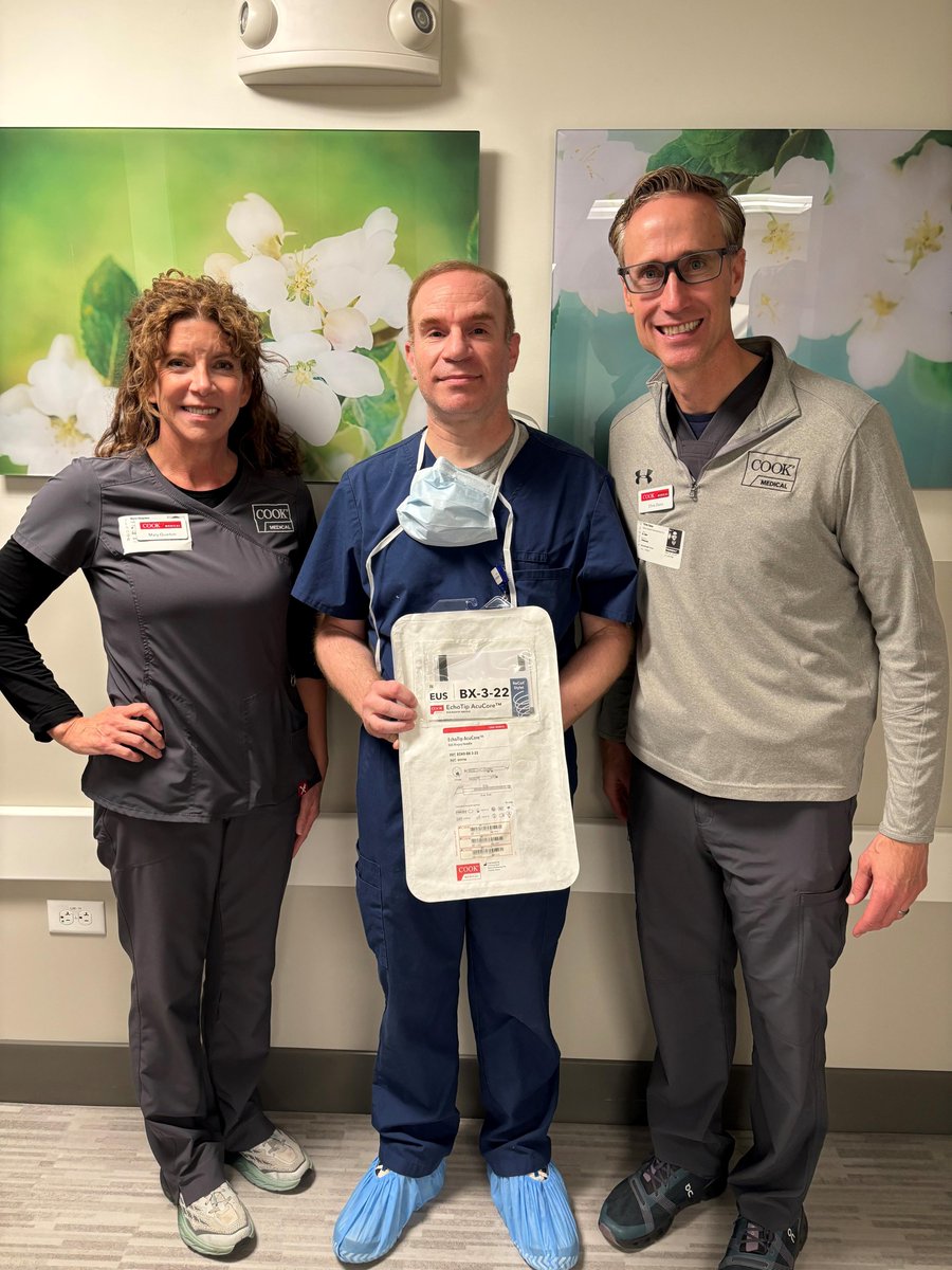 CookMedSurg's tweet photo. Thanks to Dr. Douglas Adler and team at Porter Adventist Hospital for sharing their experience using the new Cook Medical Echotip Acucore 22G FNB Needle!  Dr. Adler is one of several physicians with Porter Adventist using this exciting technology. https://t.co/dOwgTMVXGD