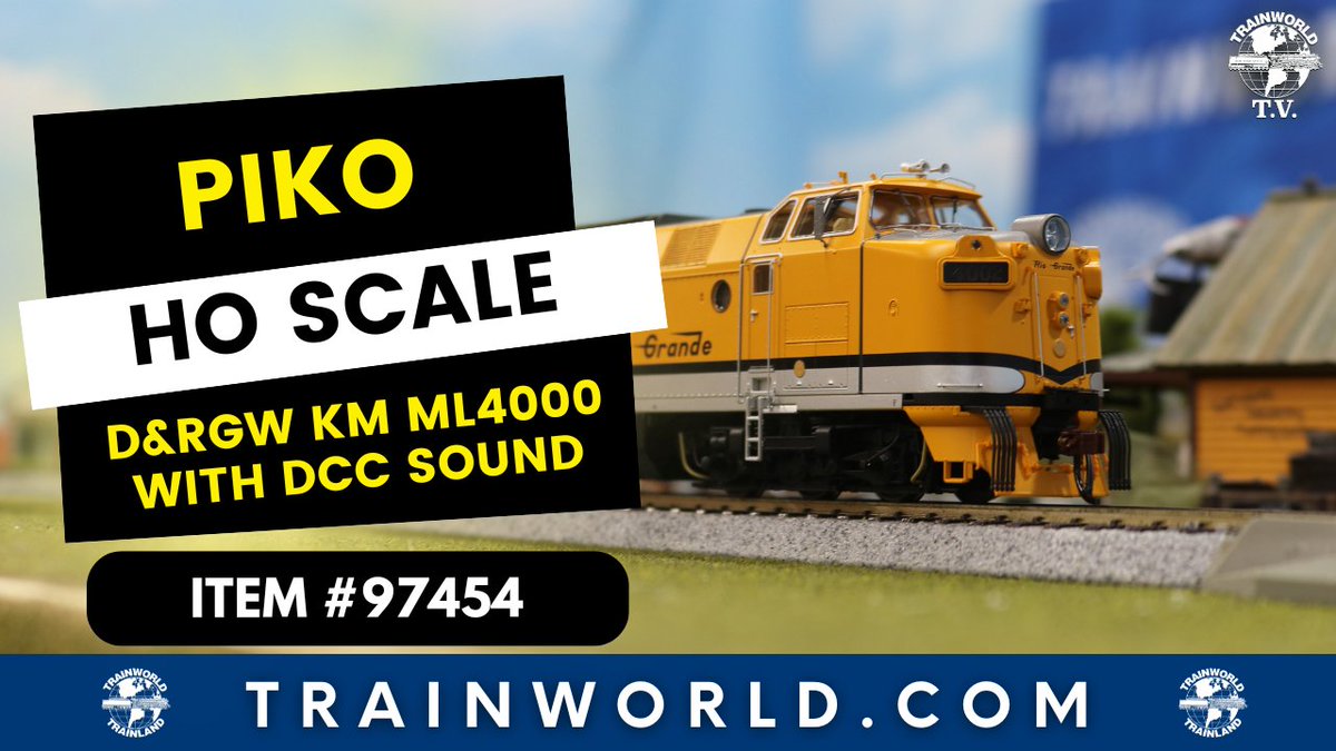 Trainworld's tweet image. The @PIKOAmerica HO Kraus Maffei in D&amp;amp;GRW scheme is unique and gorgeous in every way! 😍 youtu.be/Lve1FcVBYYk

Order today at TrainWorld.com! t.ly/MD1Mf

#pikoamerica #hoscale #kraussmaffei #DRGW #trainworld #trainland #modeltrains #trains #modeltrain