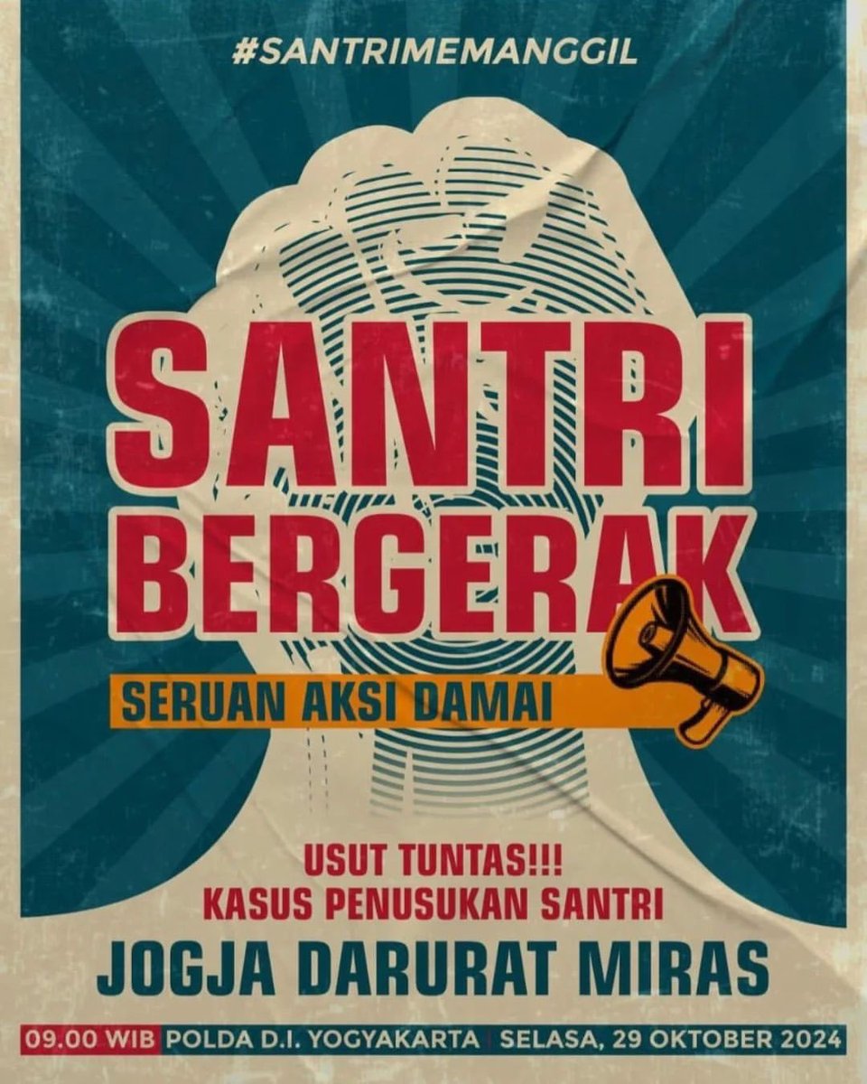 Event | #SantriMemanggil | 29 Okt 10.00 WIB
