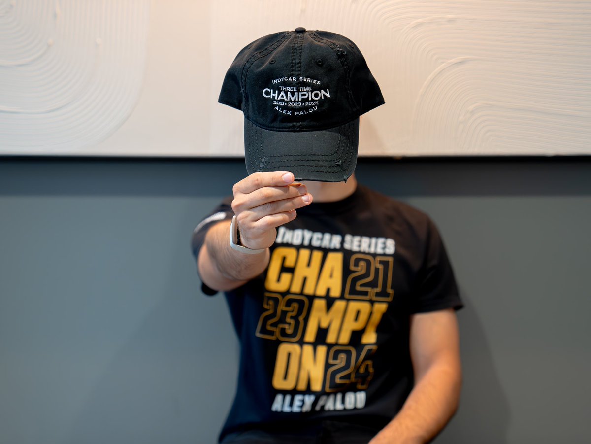 AlexPalou's tweet photo. NEW MERCH DROP 🔥 

🌍 Available worldwide at https://t.co/Z3fZzMKaFn

10% Discount code for the first 50 orders: 2024CHAMPS https://t.co/BcWjtQpBMz