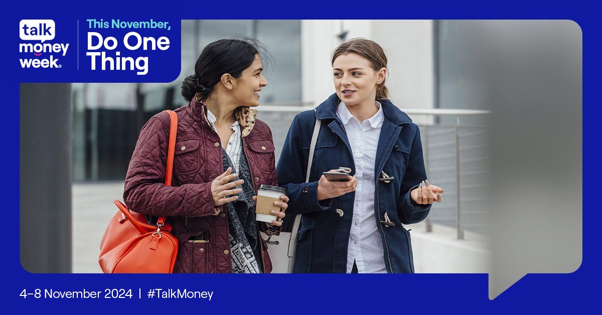 There's one week to go until #TalkMoney Week 2024 🎉📅

Whatever the size or sector of your organisation, #DoOneThing and help get people talking about money this 4-8 November.

Discover the different ways you can get involved:

ow.ly/JZm650TUl8m