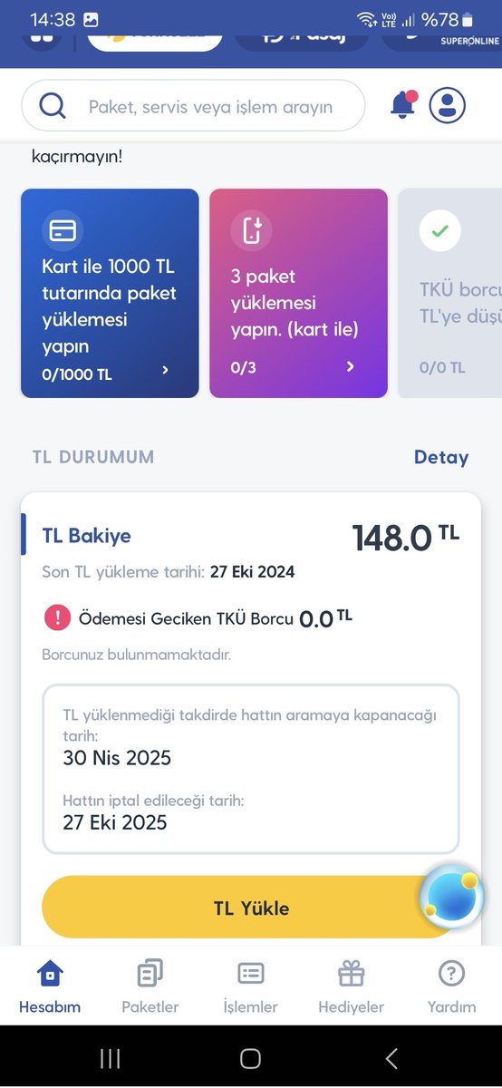Sevgili Dostlar bugün sizinle bir paylaşım yapacağım...Bol bol RT etmenizi de rica ediyorum bu <a href="/TurkcellHizmet/">TURKCELL Müşteri Hiz</a> <a href="/Turkcell/">TURKCELL</a> ne yapıyor ,bizi soymak mı istiyor hep beraber ögrenelim.
Başlıyorum :
📌 27.10.2024 pazar günü faturasız hatta geçtiğim ....yasal sahibi olduğum 535 xxxxx71