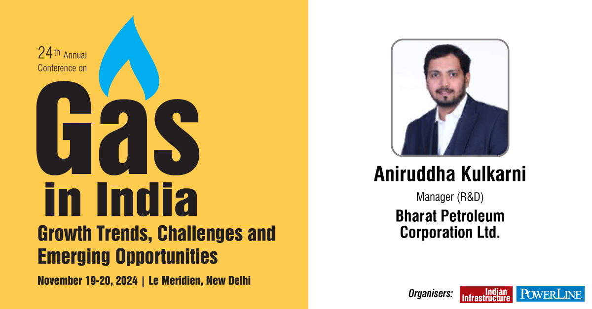 Indianinfra_mag's tweet photo. We welcome Mr.@aniruddhak91 , Manager (R&amp;D), @BPCLimited as a speaker for our upcoming 24th annual conference on Gas in India, being organised on November 19-20, 2024 at Le Meridien, New Delhi.

To attend, visit: https://t.co/HZYayGvk3G

#GasBasedEconomy #NaturalGasIndia https://t.co/CumoJ4Jya5