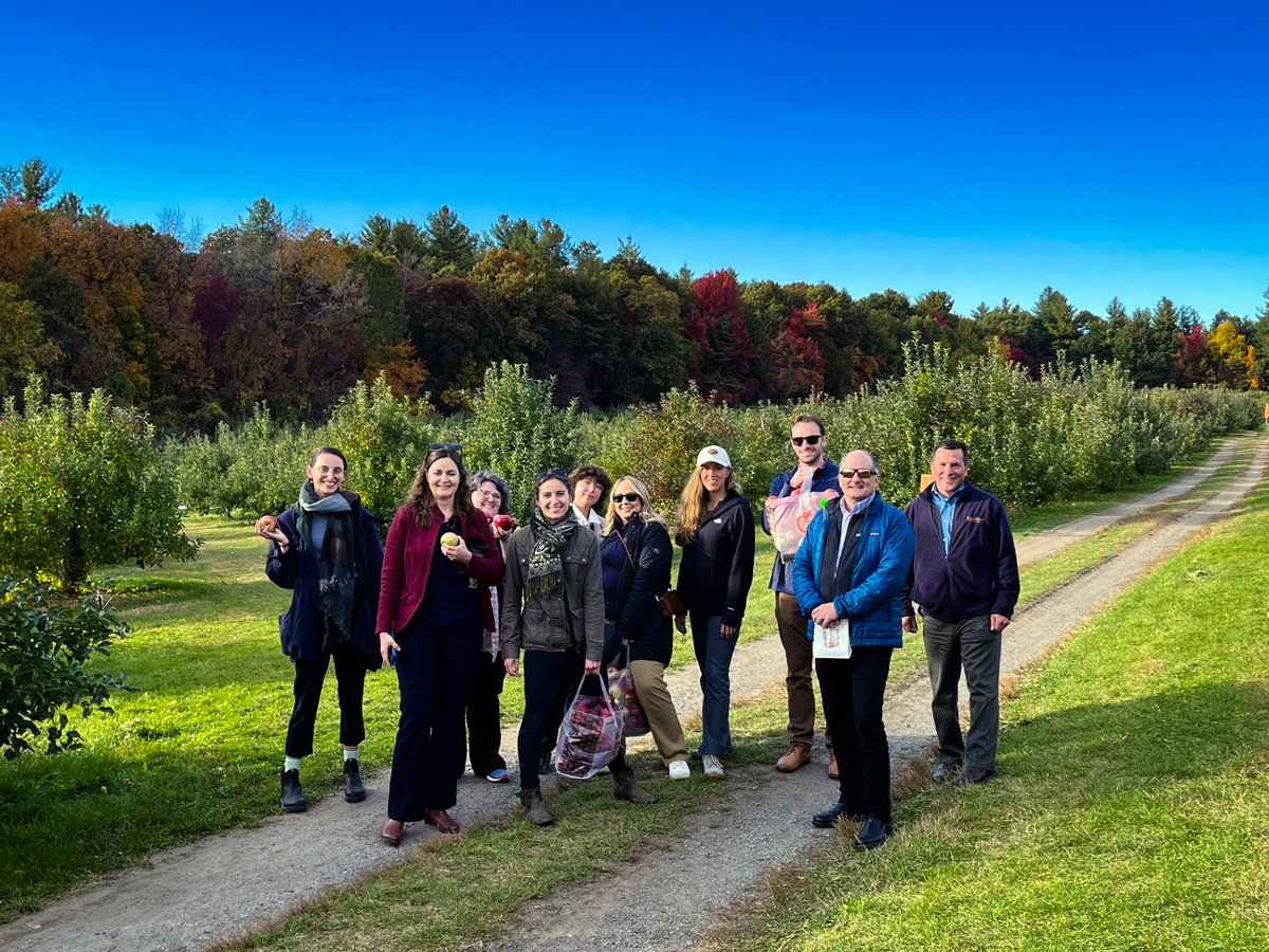 EpsilonAssoc's tweet photo. Team bonding with a side of cider! Epsilon's Offshore Wind &amp; Energy Services Groups recently enjoyed a well-deserved break filled with apple picking, cider, and fall fun. 🍏🍂 https://t.co/C9V52PbAea