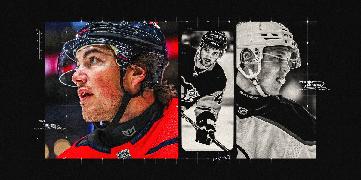 MarkLazerus's tweet photo. Adam Johnson's horrifying on-ice death sent shockwaves throughout the hockey world. 

What has changed in the NHL in the year since? 

Hardly anything at all. 

@seangentille and I examine why: 
https://t.co/9sFSeyIPLi https://t.co/mMaXcW2WKq