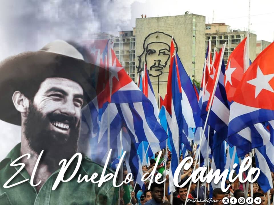 Hoy estaremos los aduaneros presentes en tu homenaje de recordación eterna
Flores y deseos de contar con tu ejemplo de invencible revolucionario 
Otros te recordarán en sus puestos cuidando la patria y tu revolución que sigue siendo invencible #CamiloVive #AduanadeCuba