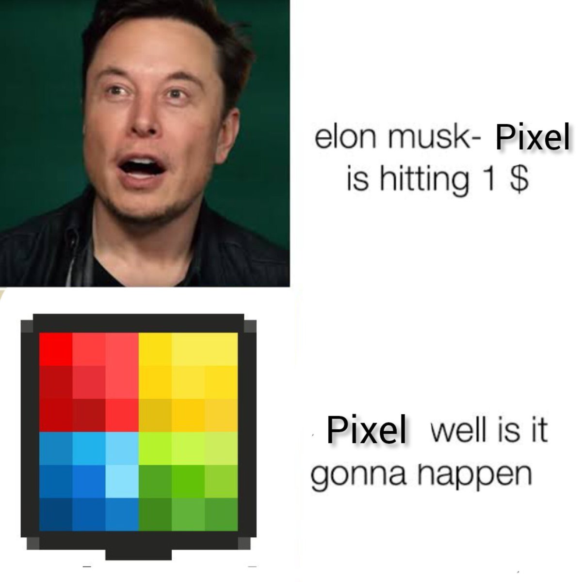 OkayWeGoAgain's tweet photo. My entry π₯ π₯ π₯
@paintapixel2
$bonk was good. $wen was betterβ¦
But $PIXEL is definitely the BEST!
@rex__7530
@prospilo841347
#PixelMemes #Solana https://t.co/egWjrDqQPy