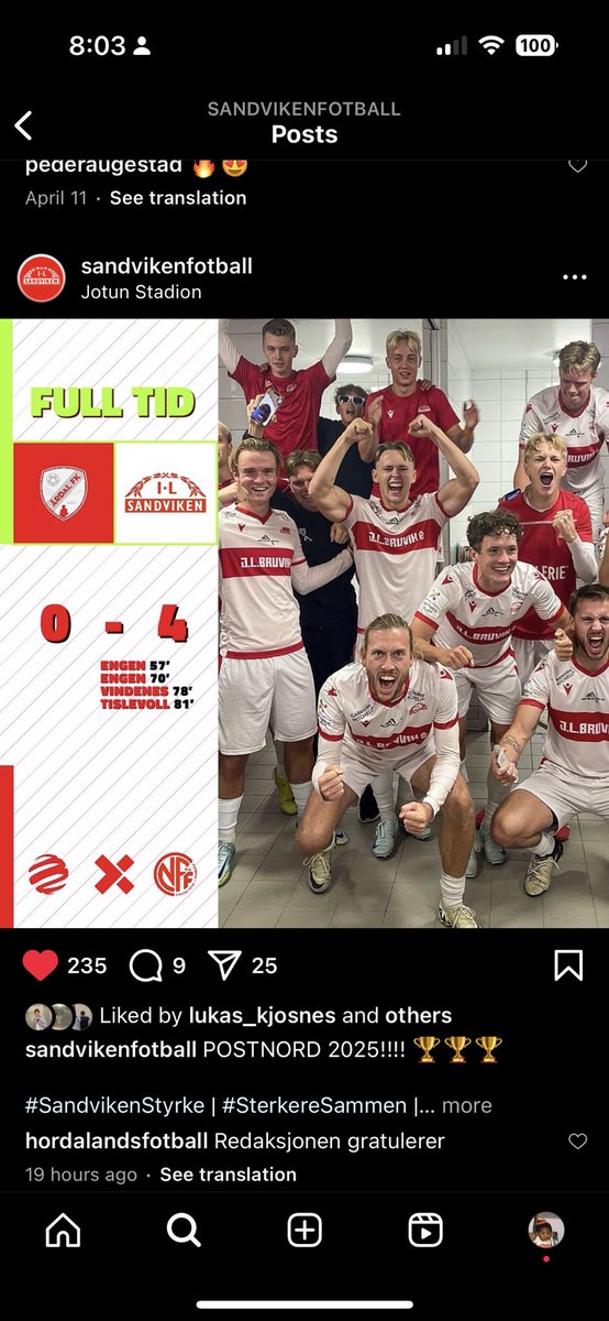 "Never in doubt". Nemlig utsagnet mitt etter sjølvaste <a href="/BendikEngen/">Bendik_Engen</a> fant nettmaskene etter drøye 50 speleminuttar. 

Og 40 minutt med målfest seinare når dommeren bles fløyta er det nemlig faktum at Sandviken IL speler i <a href="/PostNord_ligaen/">PostNord-ligaen</a> neste år.