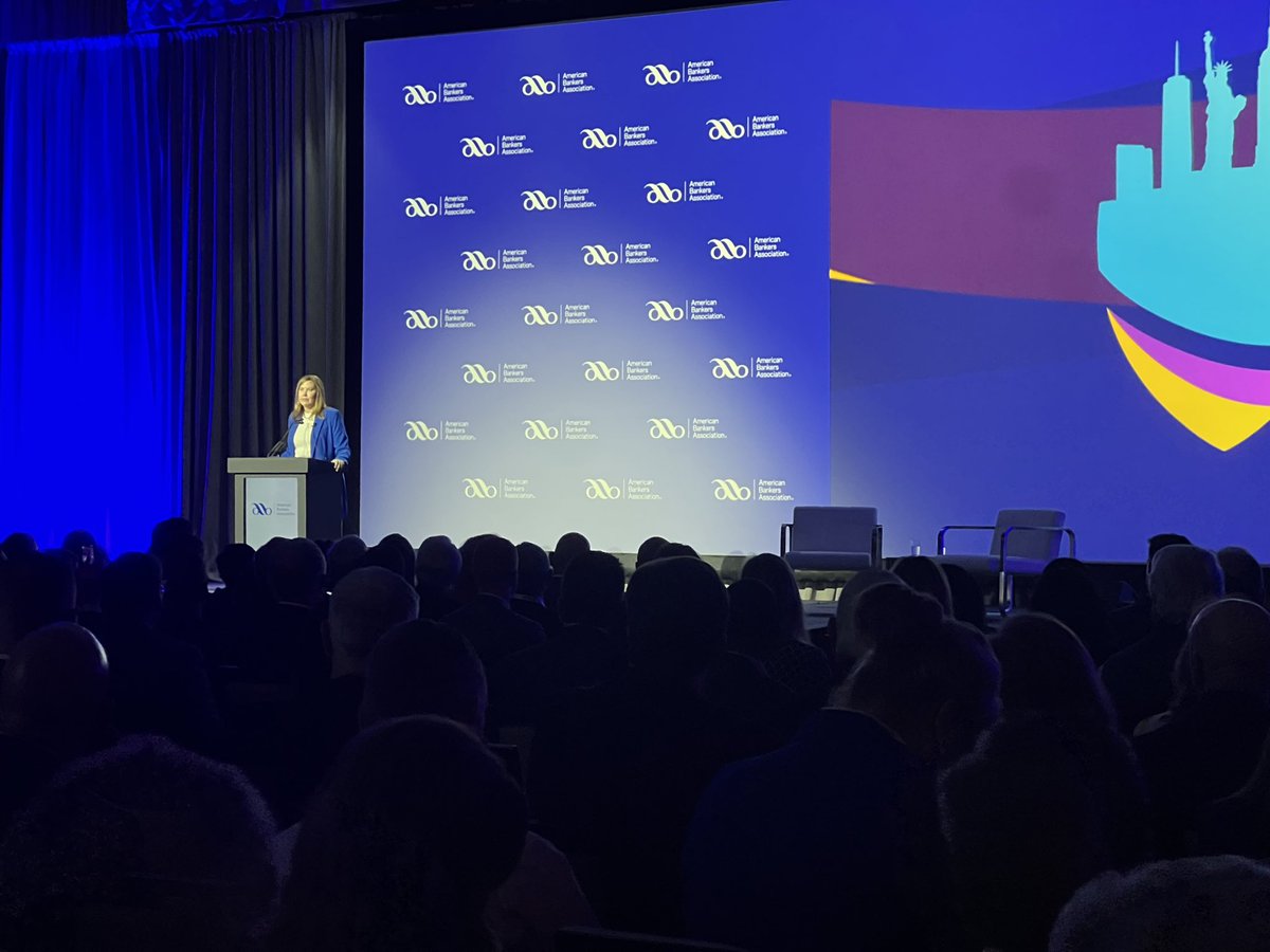 No one better to kick off the <a href="/ABABankers/">American Bankers Association</a> than <a href="/NYBankers/">New York Bankers Association</a>’s CEO Clare Cusak! Way to show us what NY is made of!