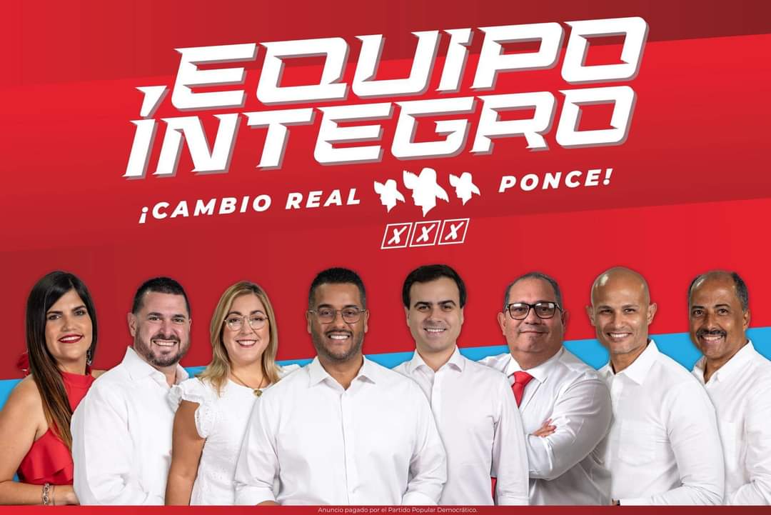 ¡El triunfo se construye con el equipo completo! 

Este 5 de noviembre necesitamos a <a href="/jmortizpr/">Jesus Manuel Ortiz</a> en la gobernación, <a href="/PabloJoseHR/">Pablo José</a> en la comisaría residente y a todo mi equipo legislativo para asegurar un futuro prometedor para Ponce.  #SeguimosAvanzando #PonceNoSeDetiene