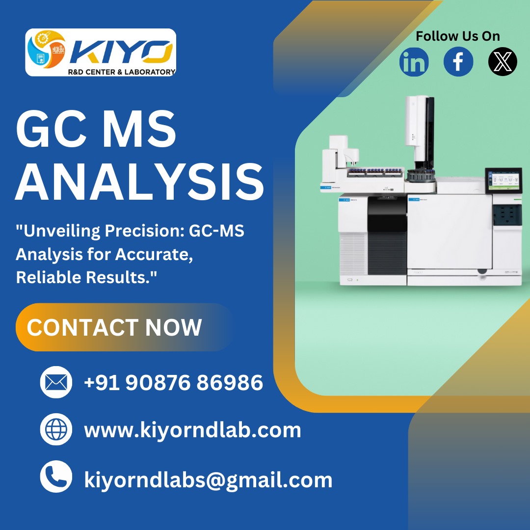 Kiyorndlab's tweet image. 🔬 Unlocking Precision with GC-MS Analysis! 🌍

At Kiyo R&amp;amp;D Center &amp;amp; Laboratory, we&apos;re harnessing the power of Gas Chromatography-Mass Spectrometry (GC-MS) to deliver highly accurate and sensitive chemical analysis across diverse industries.
#GCMS #AnalyticalTesting  #Kiyorndlab