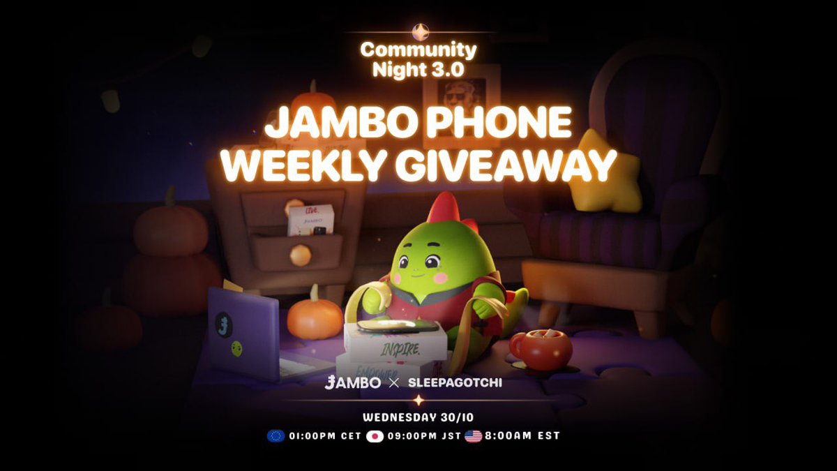 📢 Listen up! We have something cool to announce🌟

We have partnered up with <a href="/JamboTechnology/">Jambo</a> , so starting this Community Night we’ll giveaway one Jambo phone each week event!📱

Make sure to not miss out this Wednesday, as we will gather in our warm circle to have fun, hear
