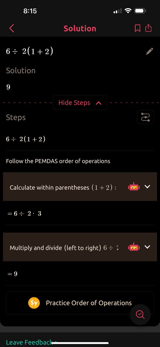 ninjaPython42's tweet photo. @moongleamdream To all of you dummies who can’t actually use order of operations properly, and to all of you other dummies who consistently sit here and try to say use a calculator. Here ya go. https://t.co/jtEIaaXyfL