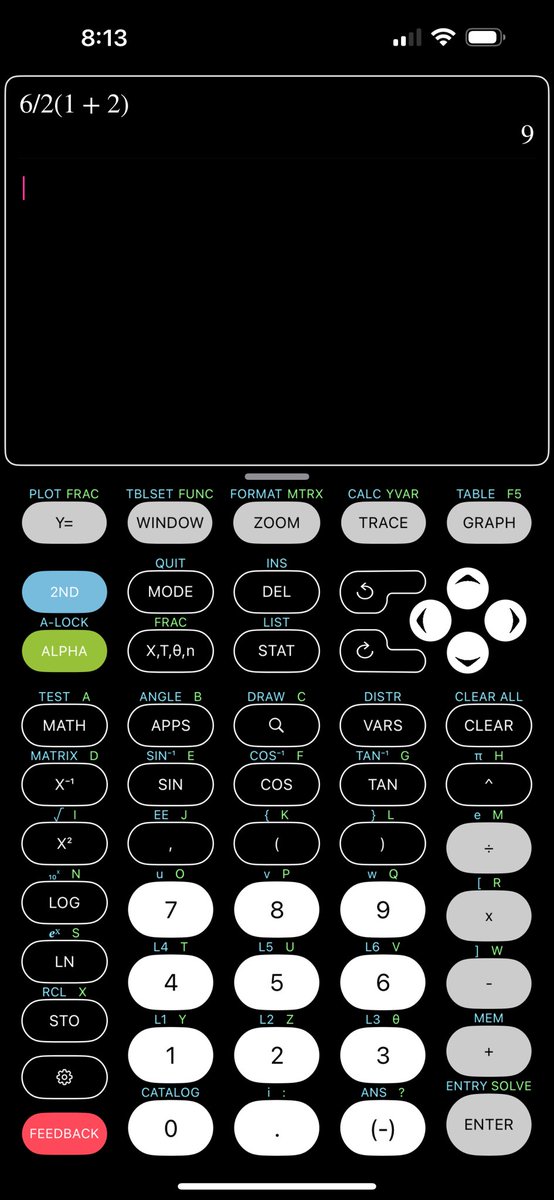 ninjaPython42's tweet photo. @moongleamdream To all of you dummies who can’t actually use order of operations properly, and to all of you other dummies who consistently sit here and try to say use a calculator. Here ya go. https://t.co/jtEIaaXyfL