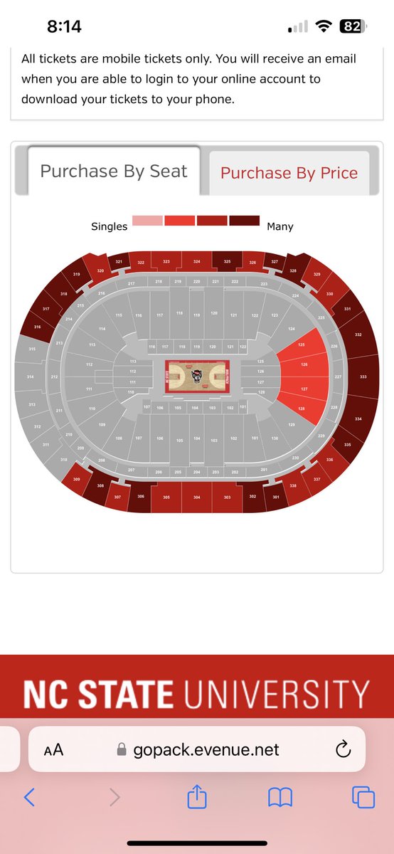 One week till <a href="/PackMensBball/">NC State Men's Basketball</a> opener.

That’s a lot of tickets left to purchase to be able to witness TWO banners being raised. 

Something we all hadn’t seen in DECADES.

Come on state fans. 

What are we doing?