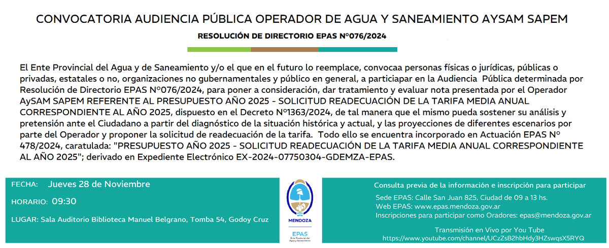 EPAS. Ente Provincial del Agua y de Saneamiento tweet media