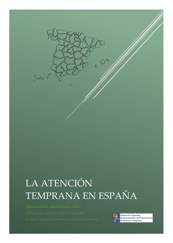 Publicamos  hoy la actualización de nuestro documento 'La AT en  España. Información autonómica 2023', que incluye datos de Murcia, Galicia y corrección de errores de C.Valenciana
▶ Puedes consultar esta y todas nuestras publicaciones en nuestra web: gat-atenciontemprana.org/recursos/