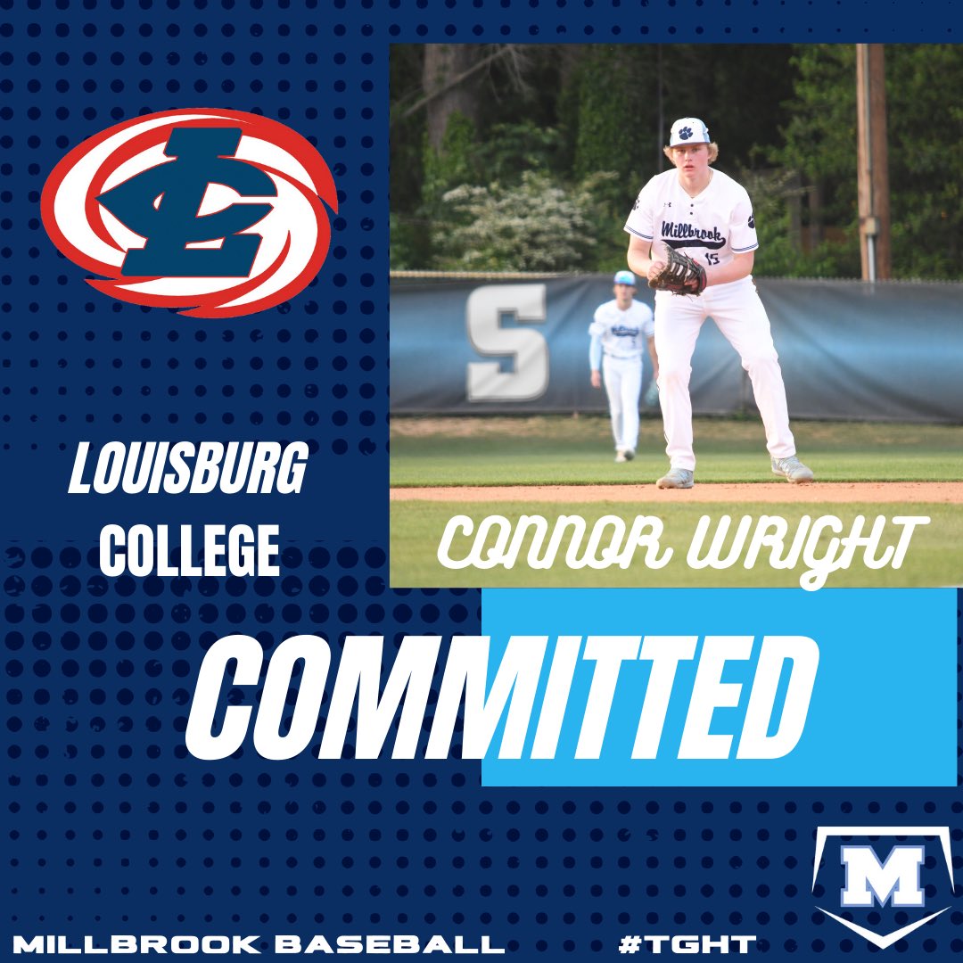 Millbrook Baseball (@baseball_mhs) on Twitter photo Congratulations to 2025 RHP/IF <a href="/ConnorWright927/">Connor Wright</a> on his commitment to <a href="/LCbaseballnews/">Louisburg College Baseball</a>!! Louisburg is getting a great person and player!! Congratulations to 2025 RHP/IF <a href="/ConnorWright927/">Connor Wright</a> on his commitment to <a href="/LCbaseballnews/">Louisburg College Baseball</a>!! Louisburg is getting a great person and player!!