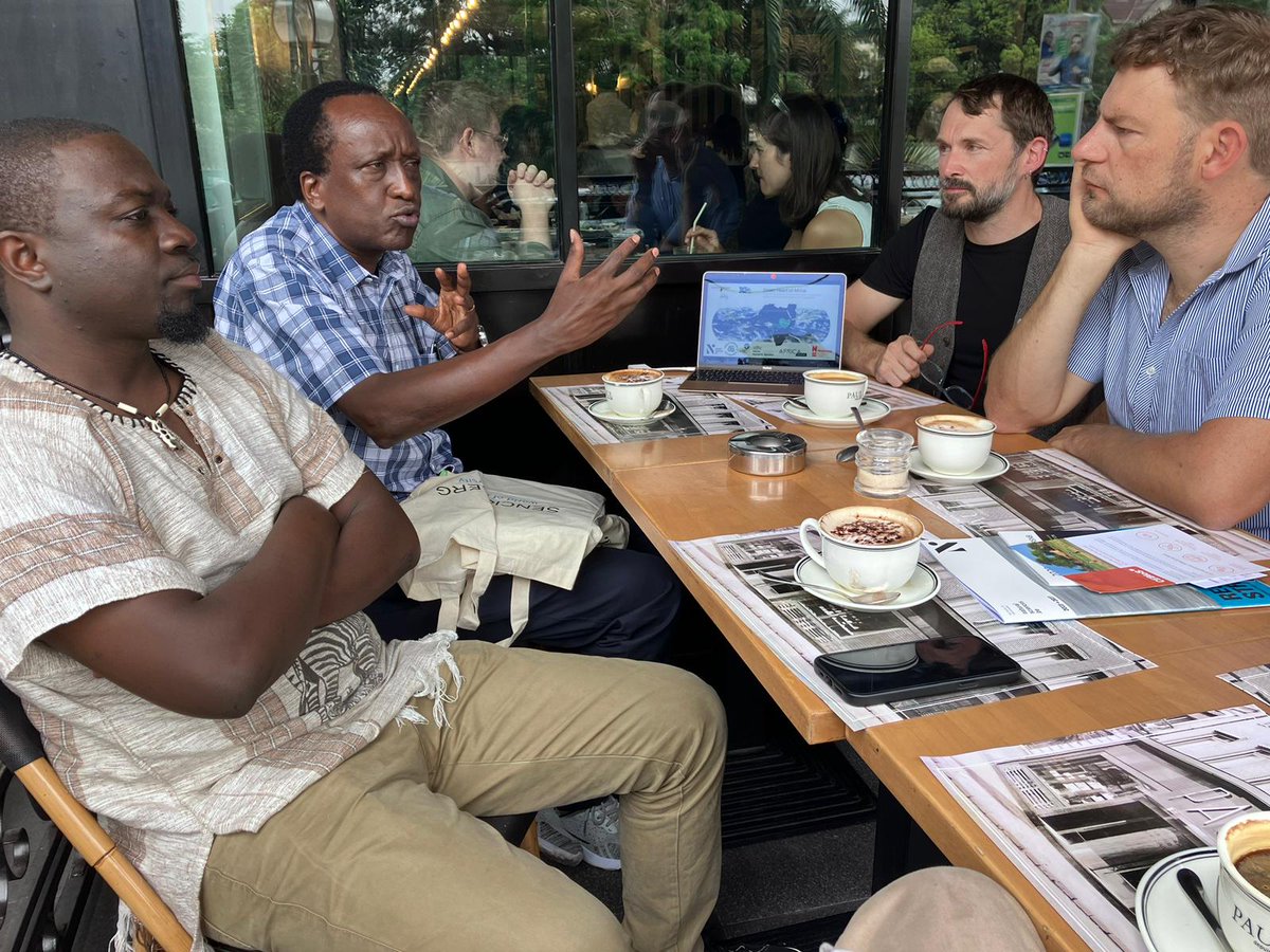 Senckenberg Research (@geobiodiversity) on Twitter photo 1/3 📍 Meeting in #Kinshasa: The Green Heart of #Africa Team, alongside EU representative Jean Pierre Busogoro, discusses implementing the project within the #TeamEurope approach.🌍🤝
<a href="/isoewikom/">ISOE</a> <a href="/nat_sciences_be/">Institute of Natural Sciences Belgium</a> @botanicgarden01 <a href="/IccnRdc/">ICCN</a> @FZS_Frankfurt <a href="/eo_wuerzburg/">Earth Observation - only eor-wuerzburg.bsky.social</a> <a href="/Senckenberg/">SENCKENBERG</a> 1/3 📍 Meeting in #Kinshasa: The Green Heart of #Africa Team, alongside EU representative Jean Pierre Busogoro, discusses implementing the project within the #TeamEurope approach.🌍🤝
<a href="/isoewikom/">ISOE</a> <a href="/nat_sciences_be/">Institute of Natural Sciences Belgium</a> @botanicgarden01 <a href="/IccnRdc/">ICCN</a> @FZS_Frankfurt <a href="/eo_wuerzburg/">Earth Observation - only eor-wuerzburg.bsky.social</a> <a href="/Senckenberg/">SENCKENBERG</a>