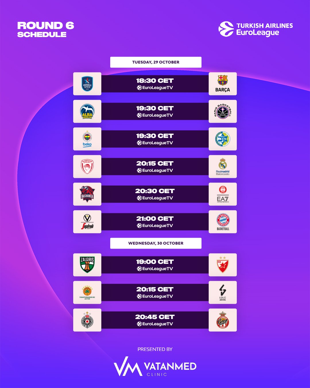 eurolig tablosu