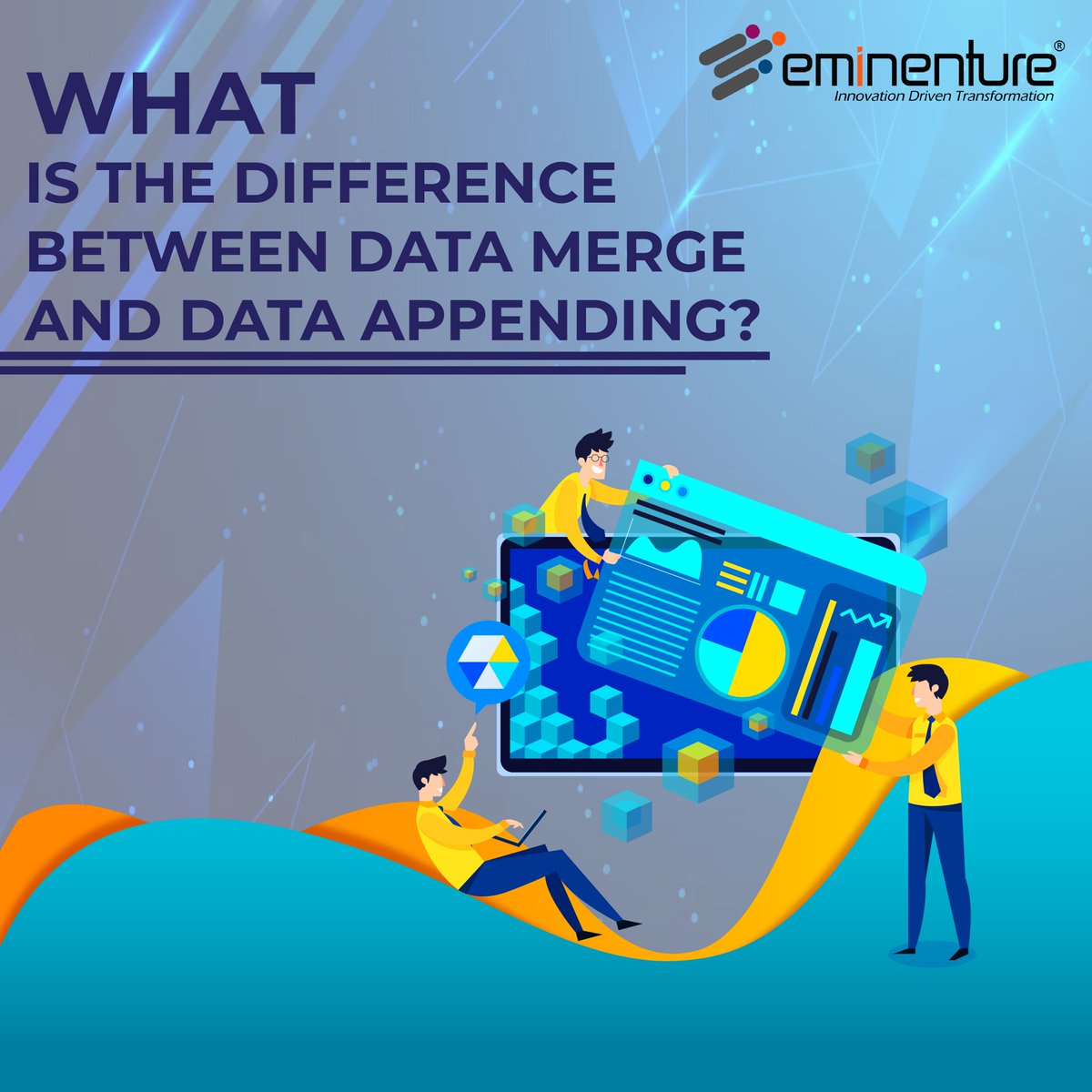 Eminenture's tweet image. Enriching existing data by adding missing or additional information, such as contact details, demographics, or purchase history, to enhance accuracy is  called data appending. Let&apos;s find how it differs from data merge: tinyurl.com/mpztf65e
#Eminenture #datamerging #append