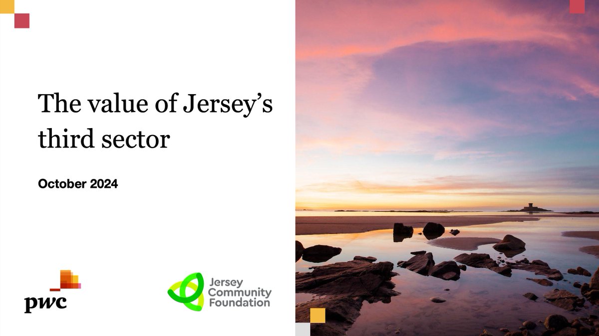 JsyFoundation's tweet photo. We're excited to share our groundbreaking report on the impact of Jersey’s third sector. Charities, non-profits &amp; volunteers contribute an impressive £230M to the economy - nearly matching the legal sector.🔗Find the full report here: https://t.co/duEJE6EYgo
@PwC_CI @JerseyOAC https://t.co/QFD9PIM7rc