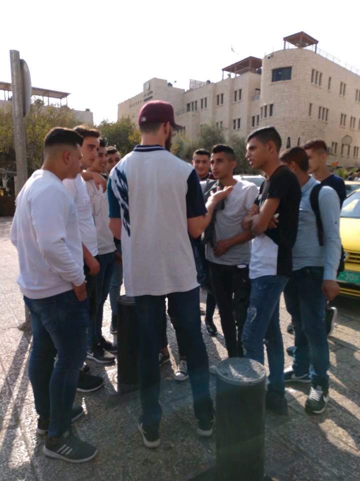 Kyle_Kuest's tweet photo. I am so sick and tired of this rhetoric. It's infuriating. These two pictures are from occupied Bethlehem. They all knew where we were from and the one thing they wanted to know is if we liked them. Not once did I feel unsafe around any Palestinians. https://t.co/rjEaYMr7ut