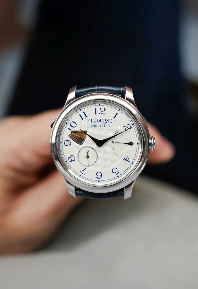 hairspringwatch's tweet photo. Finds. A Repetition Souverain, which in 2008 broke records as the thinnest minute repeater in the world. This is thanks to a uniquely thin hammer and gong system, mounted right to the base plate. That the original guilloché dial could be easily mistaken for a Chronometre Souverain despite twice the component count is its charm, it is a deeply impressive, deeply understated world-record-beater. https://t.co/rR95nQxUVv