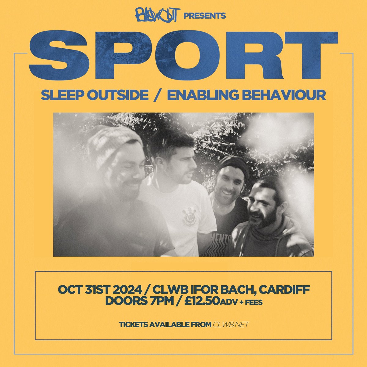 Sleep Outside (@sleepoutsidecc) on Twitter photo Penultimate show of 2024 this Thursday at <a href="/ClwbIforBach/">Clwb Ifor Bach</a>.
Tickets here: clwb.net/events/sport-c… Penultimate show of 2024 this Thursday at <a href="/ClwbIforBach/">Clwb Ifor Bach</a>.
Tickets here: clwb.net/events/sport-c…