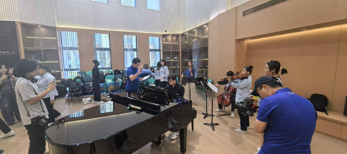 What an incredible experience to coach my son and his fellow YPC choristers on a piano quartet for our performances in China, all under the watchful eyes of the media. What a thrill to be around so many excellent young artists! 🎶🎹 #ProudParent" 😍