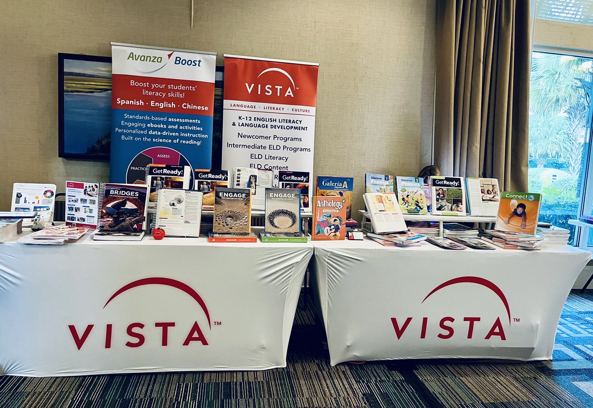 Come see the <a href="/VHLPreK12/">Vista Higher Learning Pre-K-12</a> team at <a href="/CarolinaTesol/">Carolina TESOL</a> today. We are excited to become part of your ELDStory! #CarolinaTESOL2024